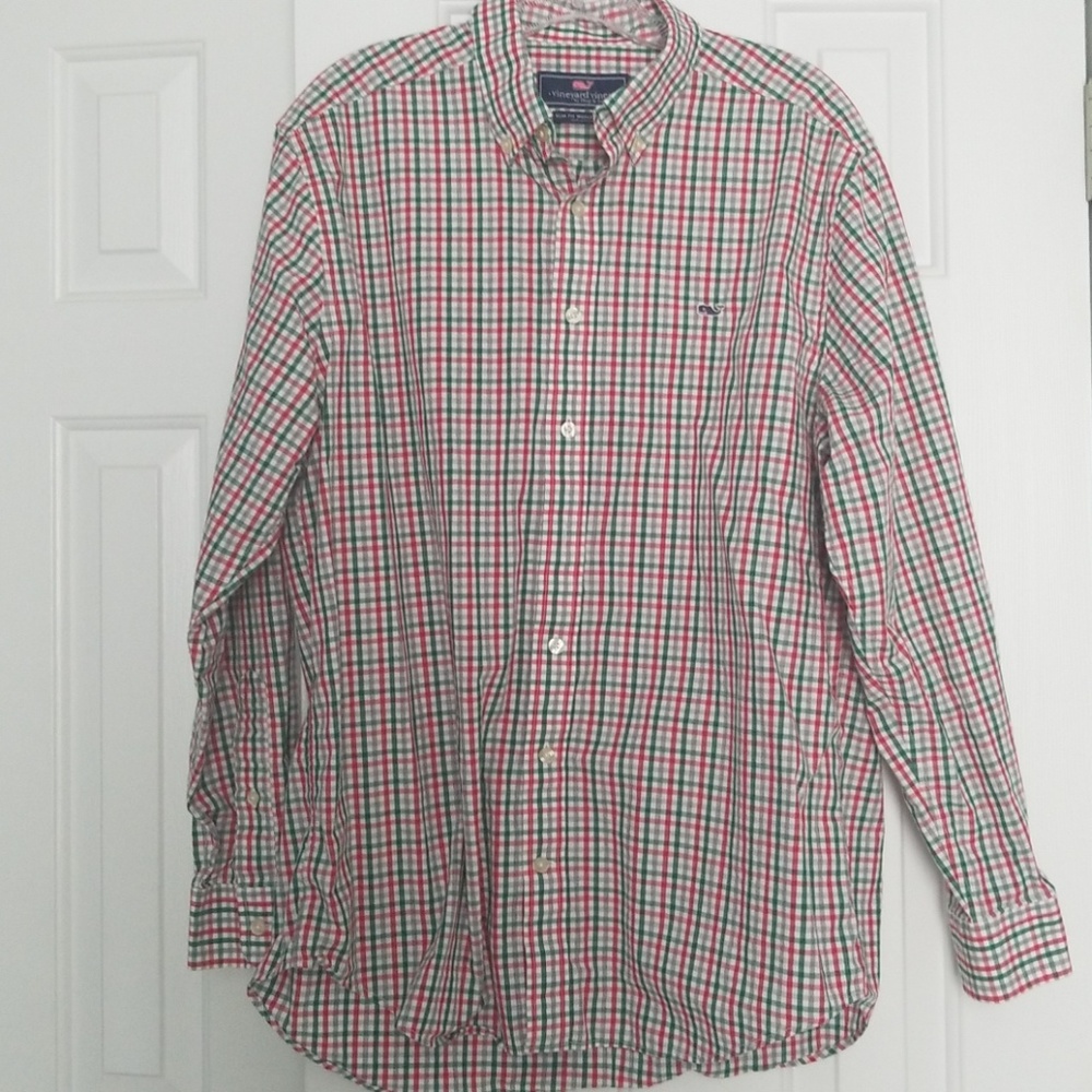 Vineyard Vines Slim Fit Whale Shirt Christmas